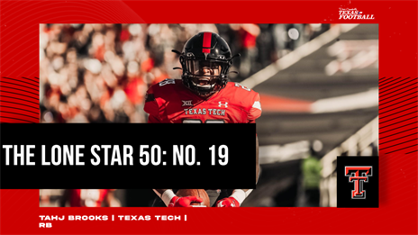 The Lone Star 50: No. 19 Tahj Brooks ready for spotlight in Texas Tech offense