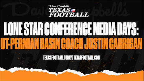LSC Media Days: UT-Permian Basin coach Justin Carrigan