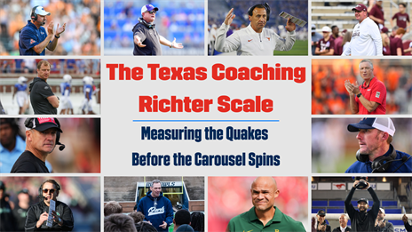 The Texas Coaching Richter Scale: Measuring the Quakes Before the Carousel Spins