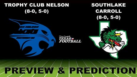 Preview & Prediction: Trophy Club Nelson (8-0, 5-0) at Southlake Carroll (8-0, 5-0)