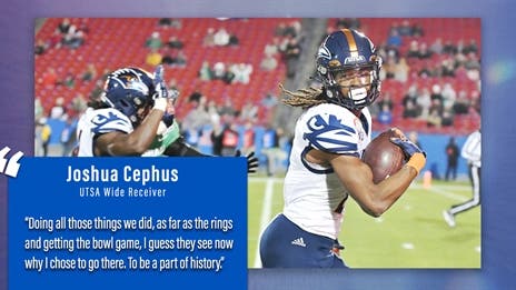 UTSA's Joshua Cephus and his positive outlook that led to another chance