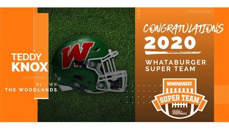 Whataburger Super Team: The Woodlands WR Teddy Knox