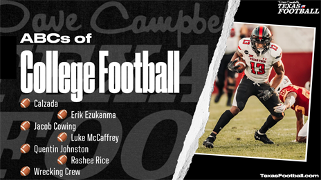 ABCs of College Football: Calzada, Erik Ezukanma, Jacob Cowing, Luke McCaffrey