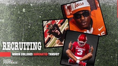 Which Colleges Dominated TXHSFB Recruiting in 2024?