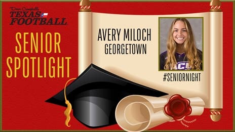 Senior Night: Georgetown softball star Avery Miloch (Abilene Christian commit)!