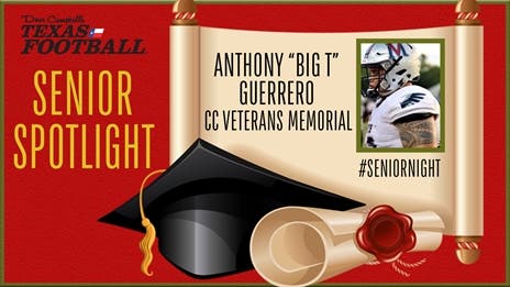 Senior Night: Corpus Christi Veterans Memorial District Defensive Lineman MVP Anthony “Big T” Guerrero (Texas A&M University-Kingsville commit)!