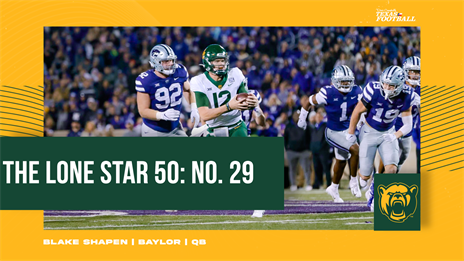 The Lone Star 50: No. 29 Blake Shapen won Baylor's quarterback battle the old-fashioned way