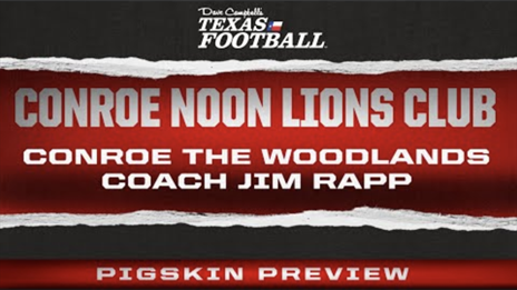 Conroe Noon Lions Club: Conroe The Woodlands Highlanders Head Coach Jim Rapp