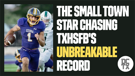 The Small Town Star Chasing TXHSFB's Unbreakable Record