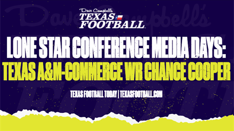 LSC Media Days: Texas A&M-Commerce WR Chance Cooper