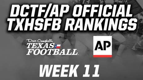 DCTF/AP Official TXHSFB Rankings: Week 11