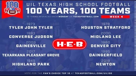 UIL 100: Week 4 Reveal of the Top 100 Teams presented by HEB!