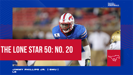 The Lone Star 50: No. 20 Jimmy Phillips Jr. wants to build respect for SMU defense
