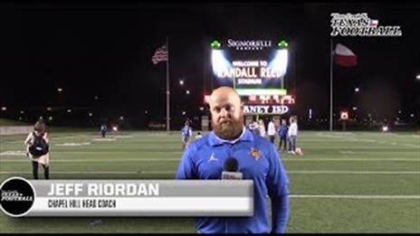MATT STEPP INTERVIEW: Chapel Hill head coach Jeff Riordan