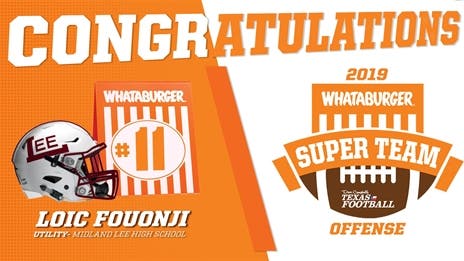 Whataburger Super Team Presentation: Midland Lee athlete and Texas Tech signee Loic Fouonji