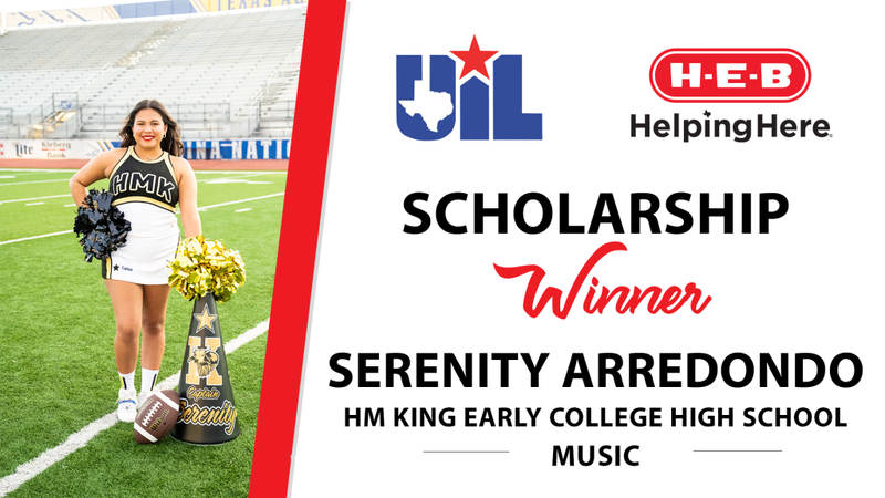 Serenity Arredondo Heb Scholarship Winner