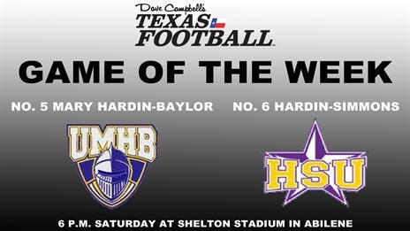 DCTF Game of the Week: No. 5 Mary Hardin-Baylor at No. 6 Hardin-Simmons