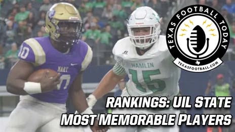 Rankings: The most memorable players from the Texas high school football state championships