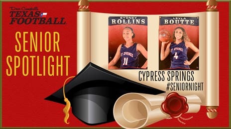 Senior Night: Cy Springs hoops stars Sydney Rollins and Leyla Boutte!