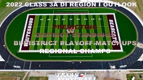 Stepp's 2022 Class 3A Division I Region I Outlook: Projecting district finishes, bi-district matchups and regional champs!