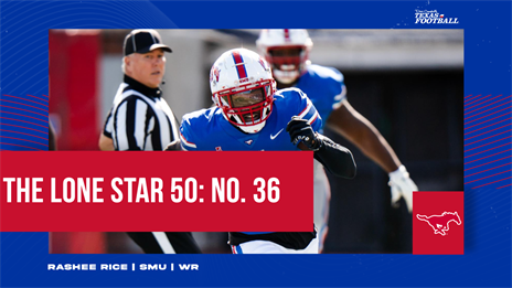 The Lone Star 50: No. 36 Rashee Rice ready to be No. 1 WR for SMU