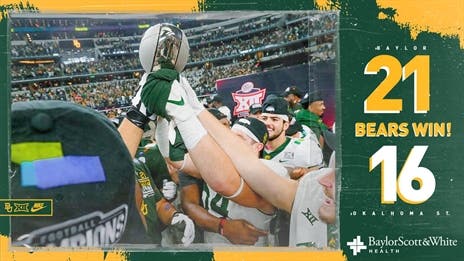 Instant Observations: Late stand lifts Baylor to Big 12 Championship