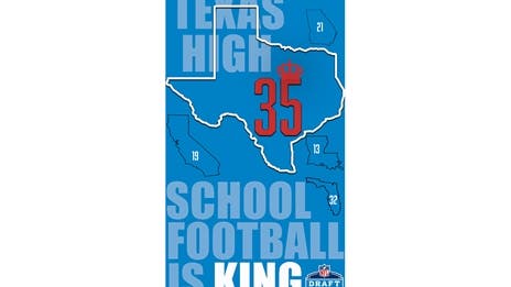 Texas is KING once again: Lead all state's in NFL Draft picks by high school