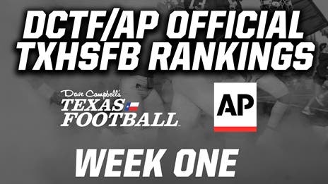 WATCH: DCTF/AP Official TXHSFB Rankings for Week 1