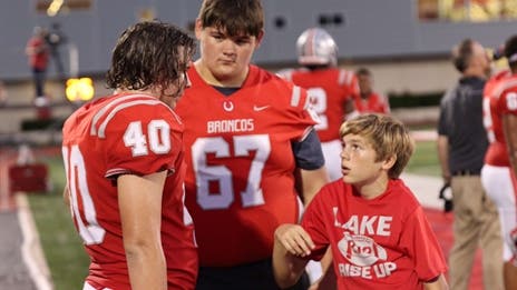 Lake Belton student assistant coach Corbin Mock is an inspiration to many