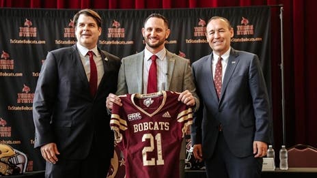 Texas State, G.J. Kinne issue statement of intent at introductory press conference