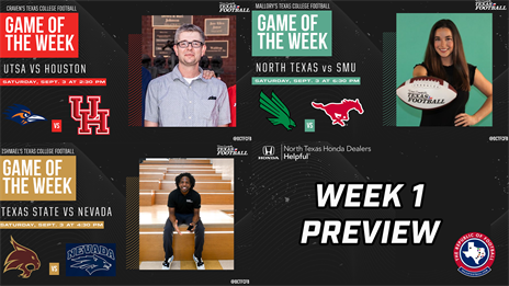 The ROF Week 1 Preview: UTSA vs Houston, Texas State vs Nevada, North Texas vs SMU