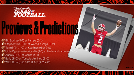 Small School Mega Preview: Big Spring vs. Pampa, Stephenville vs. Waco La Vega and more!