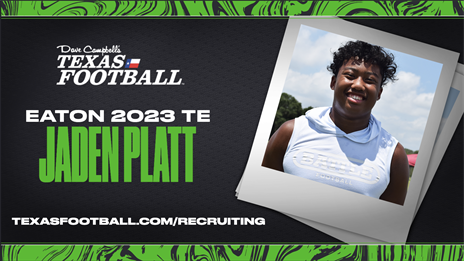 TexasFootball.com Interview: Haslet Eaton 2023 TE Jaden Platt