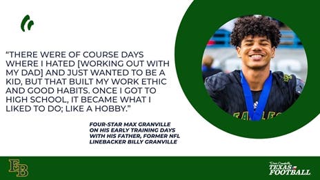 Maxing Out: How four-star Granville hopes to follow in father's NFL footsteps