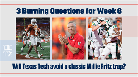 Three Questions for Week 6: Will Texas Tech avoid Willie Fritz's Trap?