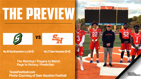 No. 18 Southeastern La. (0-0) at No. 17 Sam Houston (0-0): The Matchup, Players to Watch, Keys to Victory, Prediction