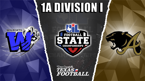 1A Division I UIL Football State Championship Preview: Westbrook (13-1) vs. Abbott (14-0)