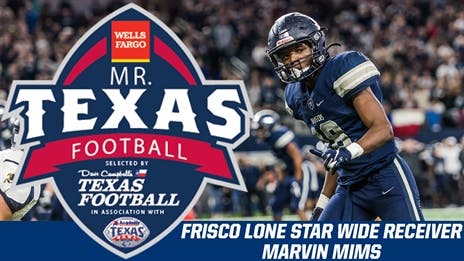 BREAKING: Frisco Lone Star WR Marvin Mims named 2019 Mr. Texas Football!