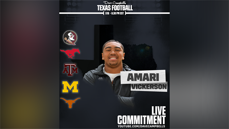 Elite DL Amari Vickerson Sets Commitment Date, Will Announce on DCTX
