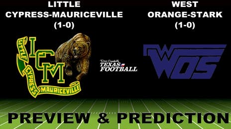 Preview & Prediction: Little Cypress-Mauriceville (1-0) vs West Orange-Stark (1-0) at Bridge City