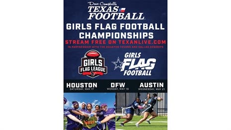 Dave Campbell's Partners with Cowboys, Texans to Livestream First-Ever Texas Girls Flag Football Championships