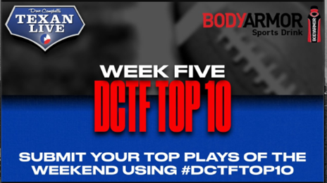 Top 10 Texas High School Football Plays of the Week presented by BODYARMOR: Week 5