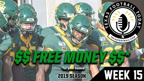 FREE MONEY: Tepper's college football picks against the spread for Week 15 (Big 12 Championship)!