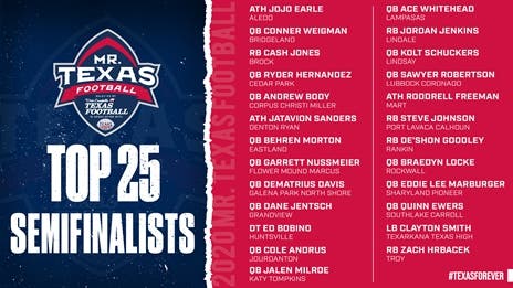 REVEAL: 2020 Mr. Texas Football Player Semifinalist