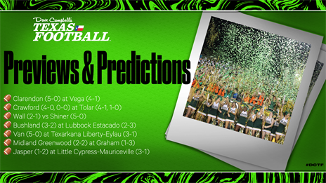 Small School Mega Preview: Clarendon vs. Vega, Jasper vs. LCM, Wall vs. Shiner and More!