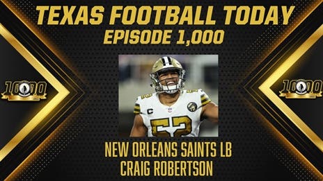 Texas Football Today 1000: New Orleans Saints LB Craig Robertson