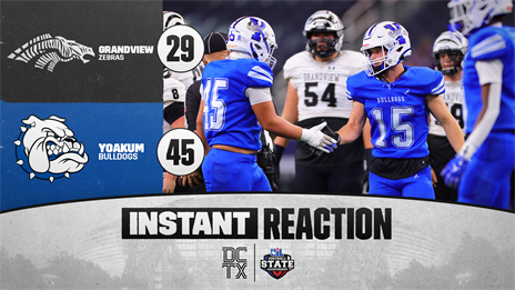 3A DI INSTANT REACTION: Yoakum 45, Grandview 29