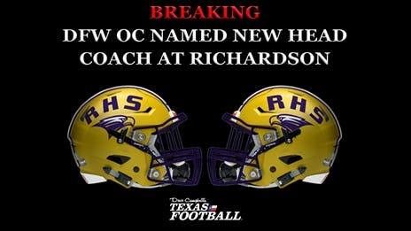 DFW OC named new head coach at Richardson
