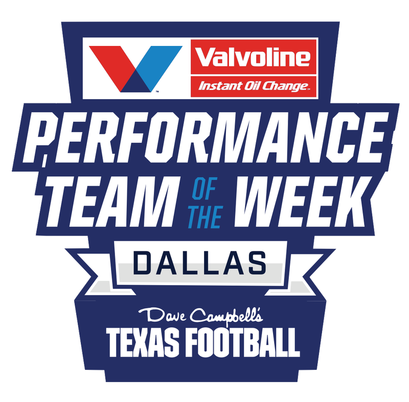 Performance Team of the Week Dallas graphic