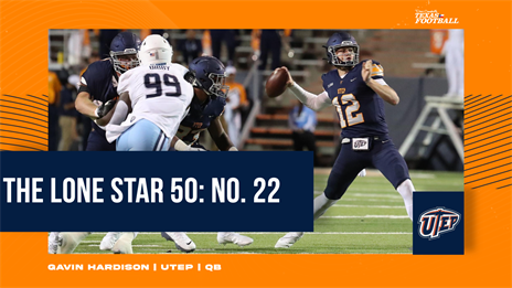 The Lone Star 50: No. 22 UTEP QB Gavin Hardison headlines Miners offense
